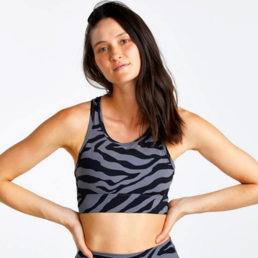 VARLEY Berkeley bra in Steel Zebra Sz S M L - Picture 3 of 8
